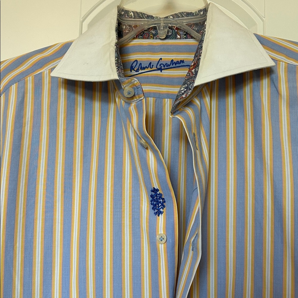 Robert Graham Dress Shirt 16 1/2- 42 - Picture 5 of 7